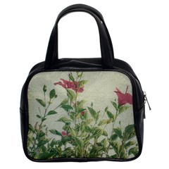 Botanical Vintage Style Motif Artwork 2 Classic Handbag (two Sides)