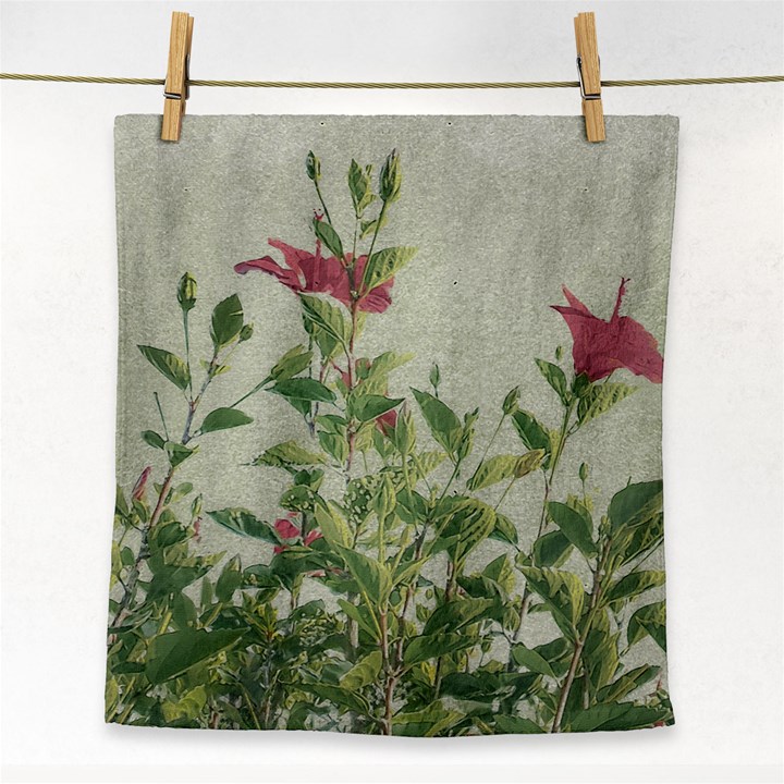 Botanical Vintage Style Motif Artwork 2 Face Towel