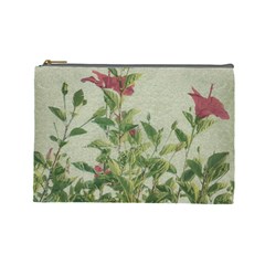 Botanical Vintage Style Motif Artwork 2 Cosmetic Bag (large) by dflcprintsclothing