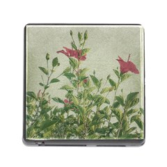 Botanical Vintage Style Motif Artwork 2 Memory Card Reader (square 5 Slot) by dflcprintsclothing