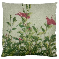 Botanical Vintage Style Motif Artwork 2 Large Cushion Case (one Side) by dflcprintsclothing