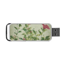 Botanical Vintage Style Motif Artwork 2 Portable Usb Flash (one Side) by dflcprintsclothing