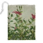 Botanical Vintage Style Motif Artwork 2 Drawstring Pouch (4XL) Back