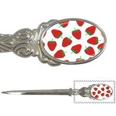 Seamless Pattern Fresh Strawberry Letter Opener by Wegoenart