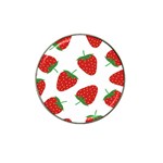 Seamless Pattern Fresh Strawberry Hat Clip Ball Marker (10 pack) Front