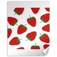 Seamless Pattern Fresh Strawberry Canvas 12  X 16  by Wegoenart