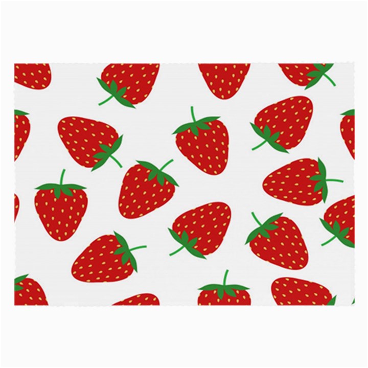 Seamless Pattern Fresh Strawberry Large Glasses Cloth