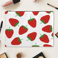 Seamless Pattern Fresh Strawberry Cosmetic Bag (xl) by Wegoenart