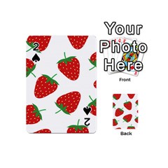 Seamless Pattern Fresh Strawberry Playing Cards 54 Designs (mini) by Wegoenart