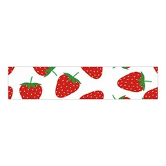 Seamless Pattern Fresh Strawberry Velvet Scrunchie by Wegoenart