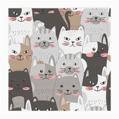 Cute Cats Seamless Pattern Medium Glasses Cloth (2 Sides)