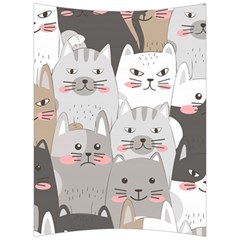 Cute Cats Seamless Pattern Back Support Cushion by Wegoenart