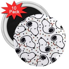 Dog Pattern 3  Magnets (10 Pack)  by Wegoenart