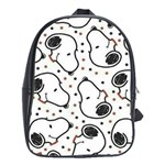 Dog Pattern School Bag (XL) Front