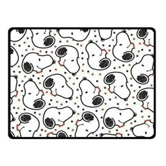 Dog Pattern Double Sided Fleece Blanket (small)  by Wegoenart