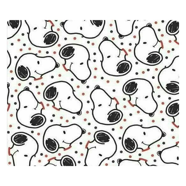 Dog Pattern Double Sided Flano Blanket (Small) 