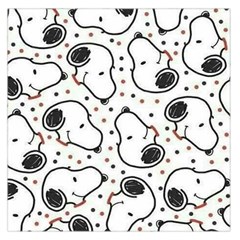 Dog Pattern Large Satin Scarf (square) by Wegoenart