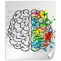 Brain Mind Psychology Idea Drawing Canvas 8  X 10  by Wegoenart