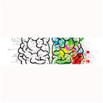 Brain Mind Psychology Idea Drawing Large Bar Mats 32 x8.5  Bar Mat