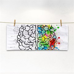 Brain Mind Psychology Idea Drawing Hand Towel by Wegoenart