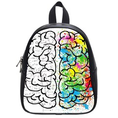 Brain Mind Psychology Idea Drawing School Bag (small) by Wegoenart