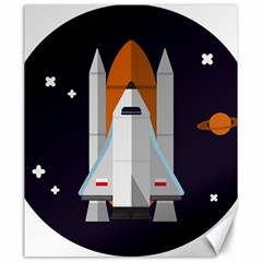 Rocket Space Universe Spaceship Canvas 20  X 24  by Wegoenart