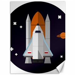 Rocket Space Universe Spaceship Canvas 36  X 48  by Wegoenart