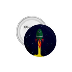 Rocket Halftone Astrology Astronaut 1 75  Buttons by Wegoenart