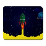 Rocket Halftone Astrology Astronaut Large Mousepads Front