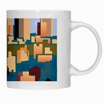 City Buildings Urban Dawn White Mugs Right