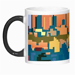 City Buildings Urban Dawn Morph Mugs by Wegoenart