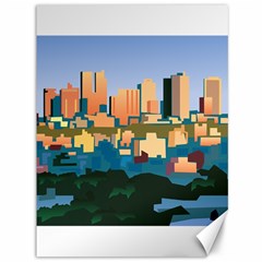 City Buildings Urban Dawn Canvas 36  X 48  by Wegoenart