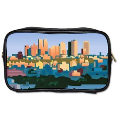 City Buildings Urban Dawn Toiletries Bag (one Side) by Wegoenart