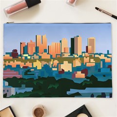 City Buildings Urban Dawn Cosmetic Bag (xxl) by Wegoenart