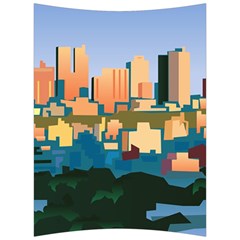 City Buildings Urban Dawn Back Support Cushion by Wegoenart