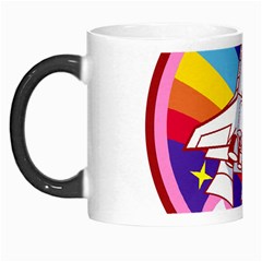 Pink Rainbow Rocket Morph Mugs by Wegoenart