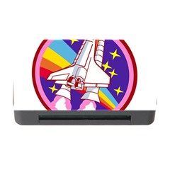 Pink Rainbow Rocket Memory Card Reader With Cf by Wegoenart