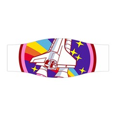 Pink Rainbow Rocket Stretchable Headband by Wegoenart