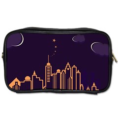 Skyscraper Town Urban Towers Toiletries Bag (two Sides) by Wegoenart