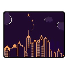 Skyscraper Town Urban Towers Fleece Blanket (small) by Wegoenart