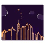 Skyscraper Town Urban Towers Double Sided Flano Blanket (Small)  50 x40  Blanket Front