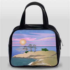 Vacation Island Sunset Sunrise Classic Handbag (Two Sides)