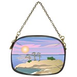 Vacation Island Sunset Sunrise Chain Purse (One Side) Front