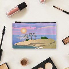 Vacation Island Sunset Sunrise Cosmetic Bag (Small)