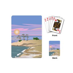 Vacation Island Sunset Sunrise Playing Cards Single Design (Mini)