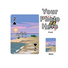 Vacation Island Sunset Sunrise Playing Cards 54 Designs (mini) by Wegoenart