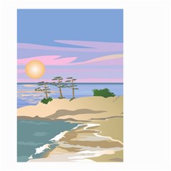 Vacation Island Sunset Sunrise Small Garden Flag (two Sides) by Wegoenart