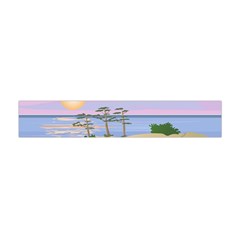 Vacation Island Sunset Sunrise Flano Scarf (Mini)