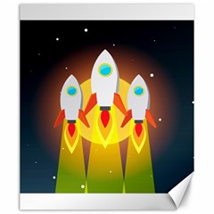 Rocket Take Off Missiles Cosmos Canvas 20  X 24  by Wegoenart