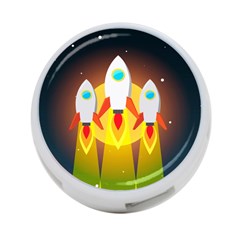 Rocket Take Off Missiles Cosmos 4-port Usb Hub (two Sides) by Wegoenart